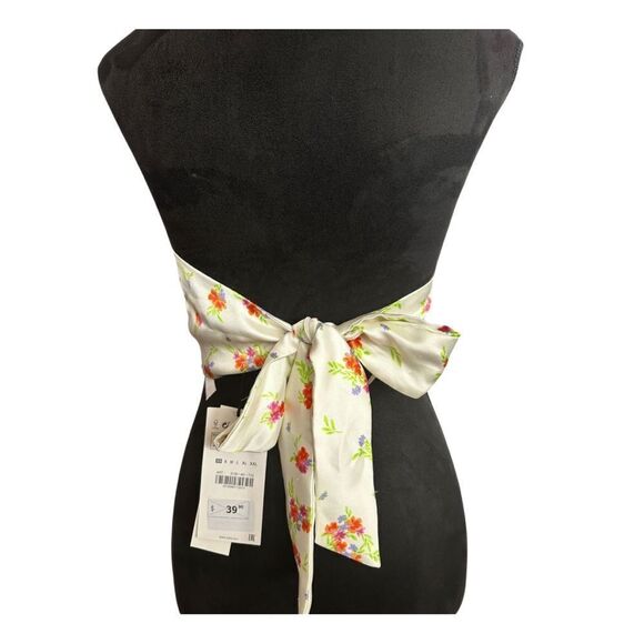 💎 Zara Satin Floral Crop Top - Picture 4 of 9